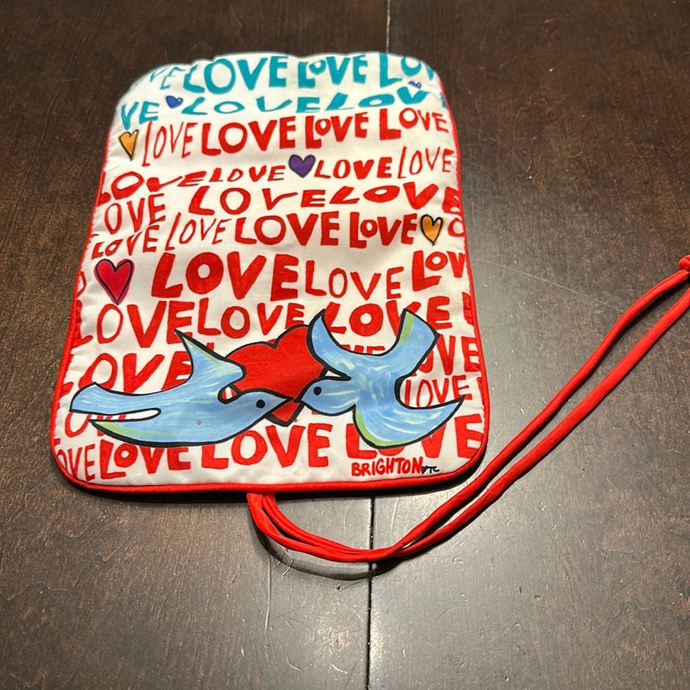 Brighton Jewelry Love Dove Travel Pouch Roll Up Bag